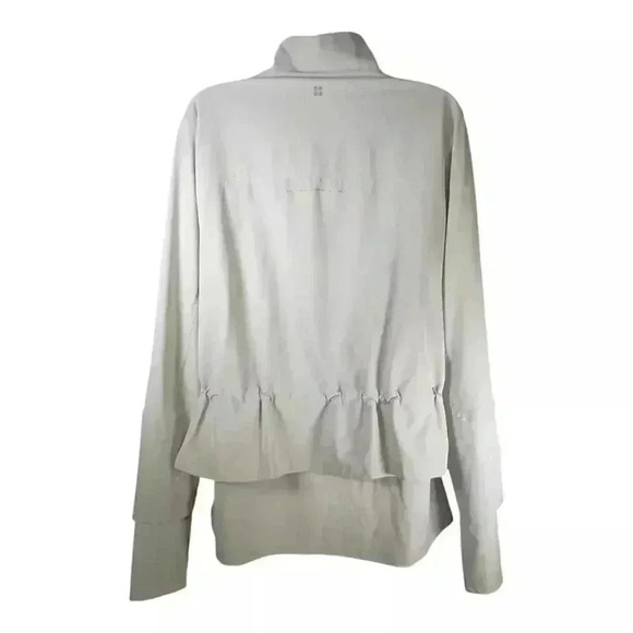 Sweaty Betty Fast Lane Jacket Running Track Athletic Full Zip Mint Green 14 - Picture 3 of 8